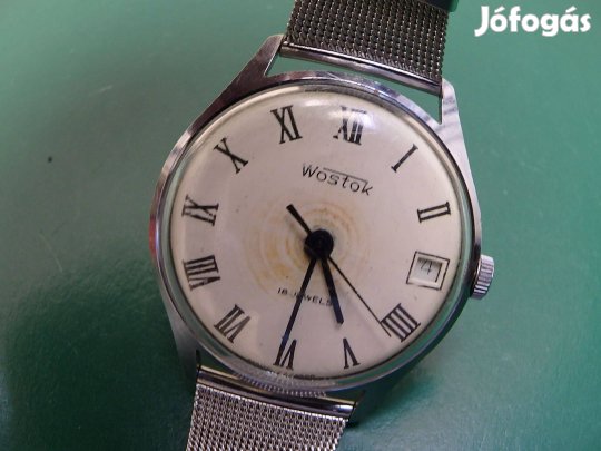 Wostok Retro Régi Férfi Karóra Orosz Szovjet Kézihúzós 18 Köves Szerke