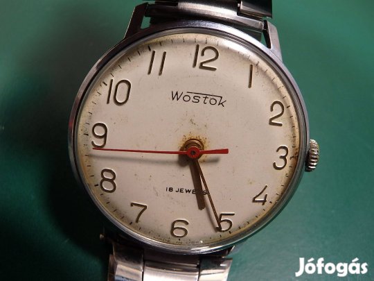 Wostok Retro Régi Férfi Karóra Orosz Szovjet Kézihúzós Működik