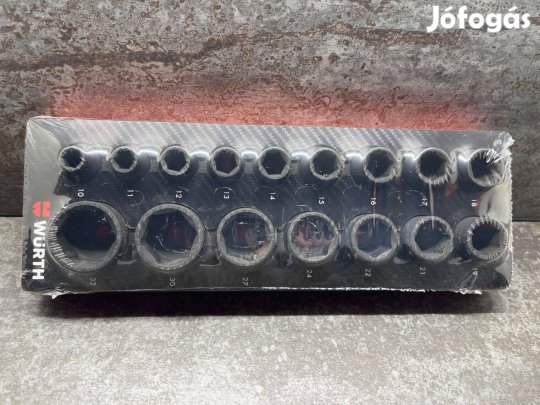 Würth 16 részes 1/2" Gépi dugókulcs készlet 10-32-ig