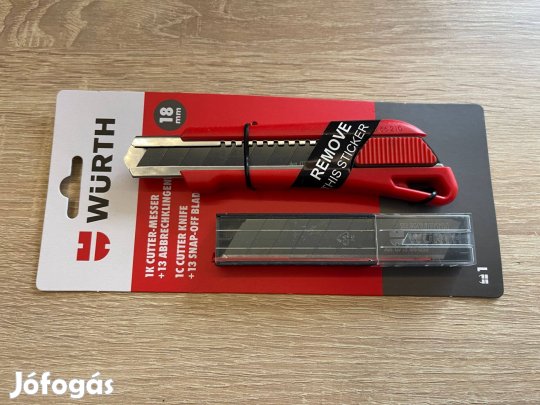 Würth 18mm Szike / Snitzer készlet - 1K markolat + 13 penge