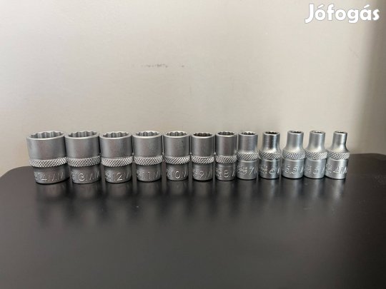 Würth 1/4 12 részes dugókulcs készlet 12 szög 4-14ig