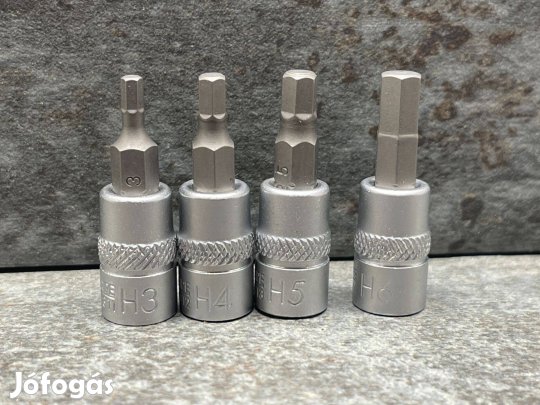 Würth 1/4" 4 részes Dugókulcs imbusz / hatlapfej. 3-4-5-6