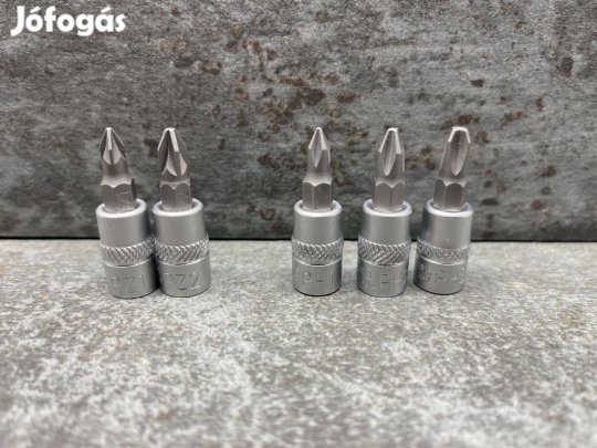 Würth 1/4" 5 részes Dugókulcs PH1-PH2-PH3, PZ1-PZ2