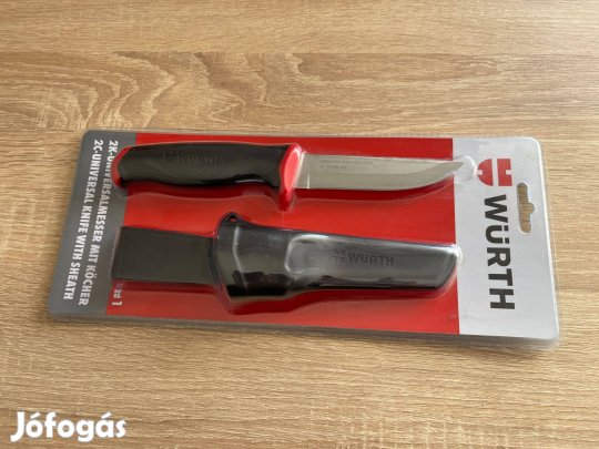 Würth 2 Komponensű RM Acél/ST-HQ 220mm Munkavédelmi Kés + tároló tok