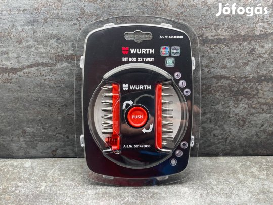 Würth 33 részes bitkészlet / bit készlet + bit befogóval