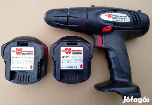 Würth BS 96-A solid, akkus csavarbehajtó, fúrógép