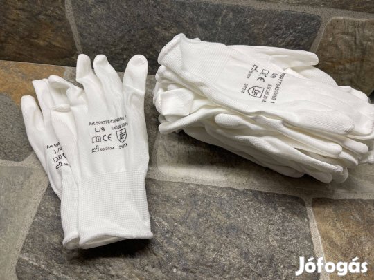 Würth Tenyérmártott fehér munkavédelmi kesztyű S/7 M/8 L/9 10/XL 11XXL