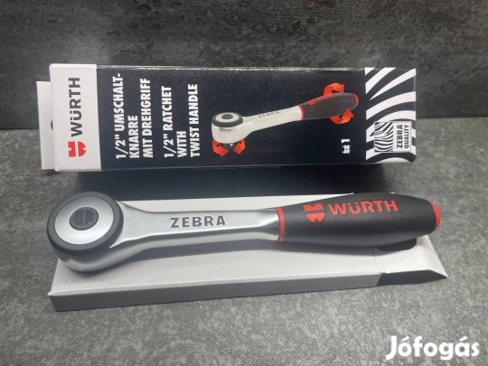 Würth Zebra 1/2" Forgó Markolatos Racsnis Dugókulcs hajtókar