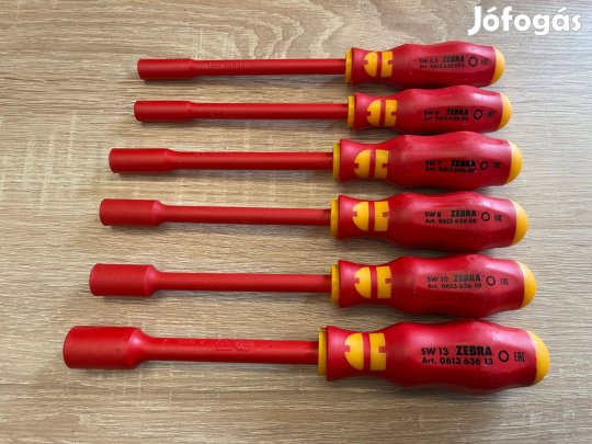 Würth Zebra 6 részes VDE Szigetelt Dugókulcs csavarhúzó készlet