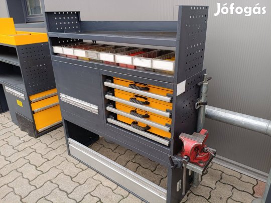 Würth szervízautó, műhelykocsi polc szerszámos szekrény