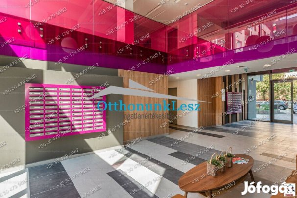 XIII. Babér u., Duna Plaza-nál, új,43+5,5 m2 erkély, nappali+hálószoba