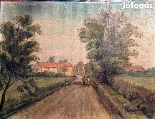 XIX. sz. Magyar festő Mészöly Géza Magyar sors vidéki életút, Oéaj