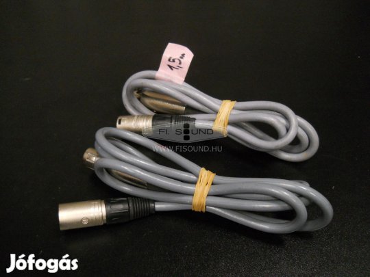 XLR - XLR neutrik átjátszó kábel 2 x 1,5 m-s párban