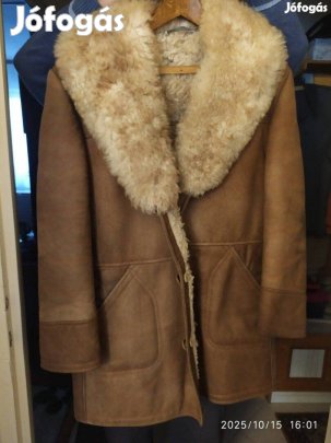 XL-L 3/4-s ffi valódi irhabunda, eladó! Jó vastag, meleg!