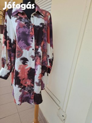 XL-es szines mintás hosszitott elegáns női ing
