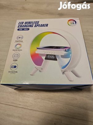 XM-X63 LED ébresztőóra + hangszóró + vezeték nélküli töltő