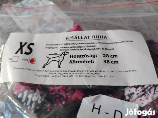 XS műtét utáni ruha kutyának