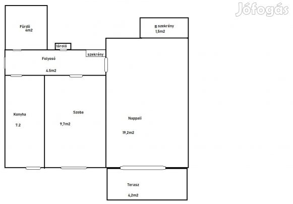 XVIII. ker szép környezetben kis lakás eladó. 