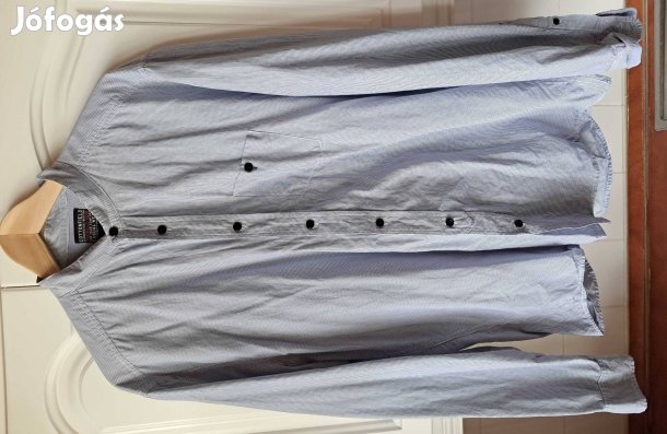 XXL-Es Orosz Nyakú KÉK Fehér Csíkos Cottonfield ING