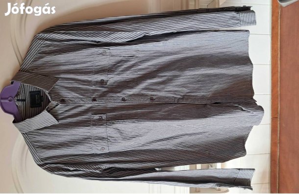 XXL-Es Szürke Fehér Csíkos Tatum ING