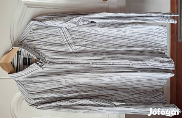 XXL-Es Szürkés Fehér Csikos Mexx ING