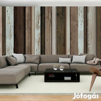 XXL Fotótapéta - Különböző színű deszkák