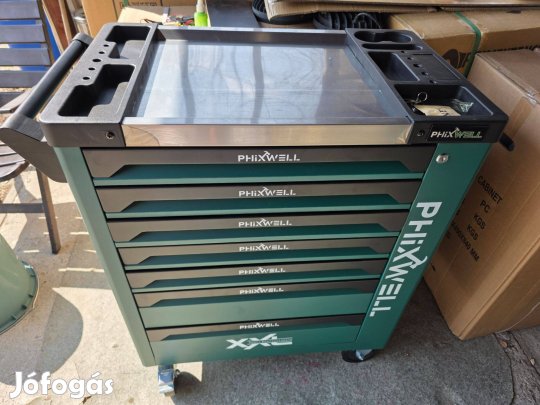 XXL szerszámoskocsi 7/7 fiókos Akció