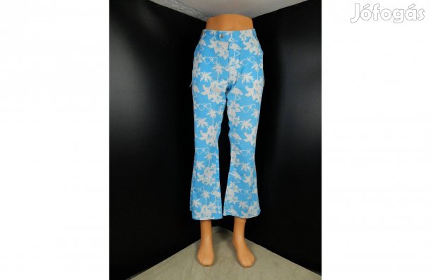 XXX By Mexx női hosszú fehér kék halásznadrág trapéz