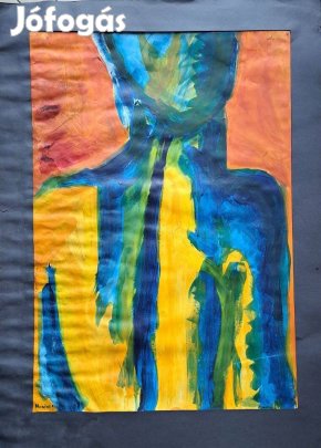 XX. sz. Magyar festő Hantai S. :Figurális energia