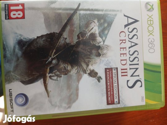 X-100 Xbox 360 Eredeti Játék : Assassins Creed 3 ( karcmentes)