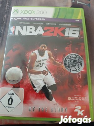 X-60 Xbox 360 Eredeti Játék : NBA 2K16 ( hajszálk