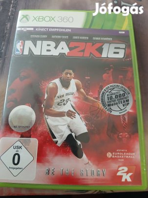 X-60 Xbox 360 Eredeti Játék : NBA 2K16 ( hajszálkarcos)