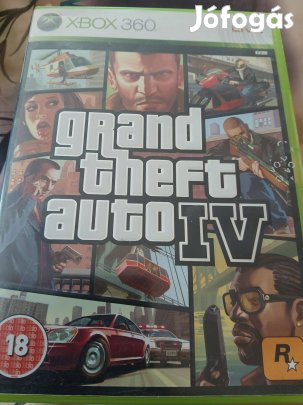 X-68 Xbox 360 Eredeti Játék : Grand Theft auto 4 ( hajszálkarcos