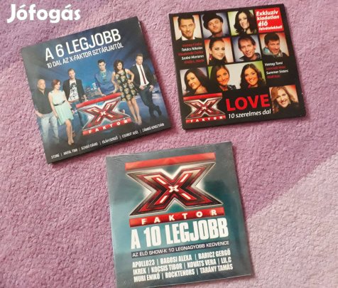 X-Faktoros CD-lemezek (3 féle)