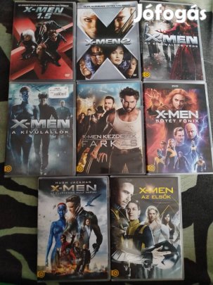 X-Men dvd sorozat 8 film 10 dvdn