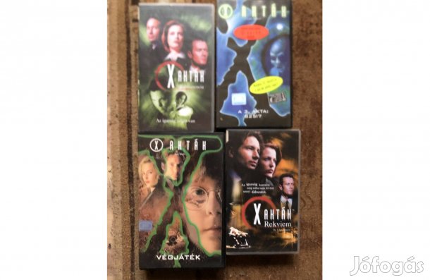 X-akták scifi film Vhs, videókazetta 1500 Ft /db