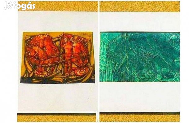 Xantus Gyula 2 festménye - (Szignózott)