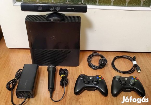 Xbox 360 500GB 2 joy kinect + mikrofon - Karaoke családi pakk -