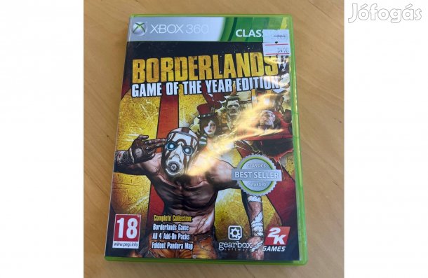 Xbox 360 Borderlands Game of the Year Edition Játék Használt