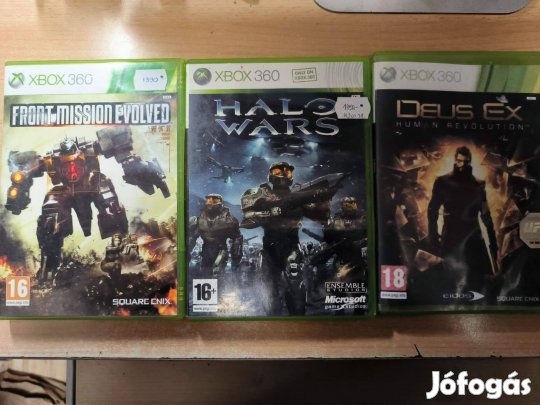 Xbox 360 Front Mission Evolved, Halo Wars, Deus Ex Játék !