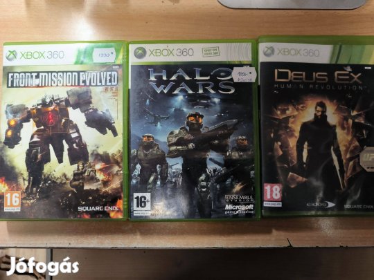 Xbox 360 Front Mission Evolved, Halo Wars, Deus Ex Játékok !