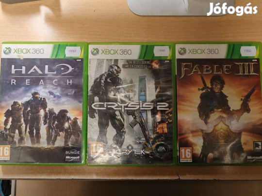 Xbox 360 Halo Reach, Fable 3 játékok !