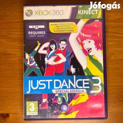 Xbox 360 Kinect Just Dance 3 mozgásos táncjáték