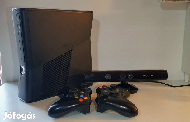 Xbox 360 Rgh Slim Gyerekekre Hangolva Fekete Kinect 50 játék LEGO