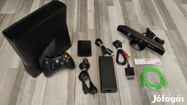 Xbox 360 S 250gb Slim Konzol +Kinect +Választható Játék!