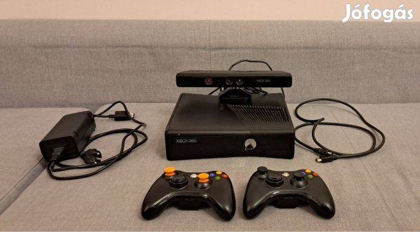 Xbox 360 S +2 kontroller +Kinect +114 minőségi játék