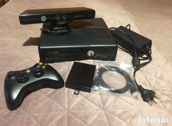 Xbox 360 Slim 500Gb Rgh Kinect 98 játékkal (Just Dance 2019) 1év gari