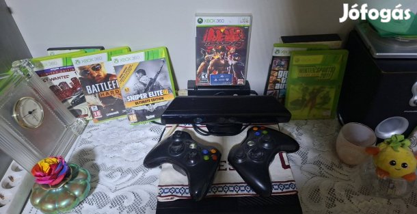 Xbox 360  2 kar+kinect +játékok 