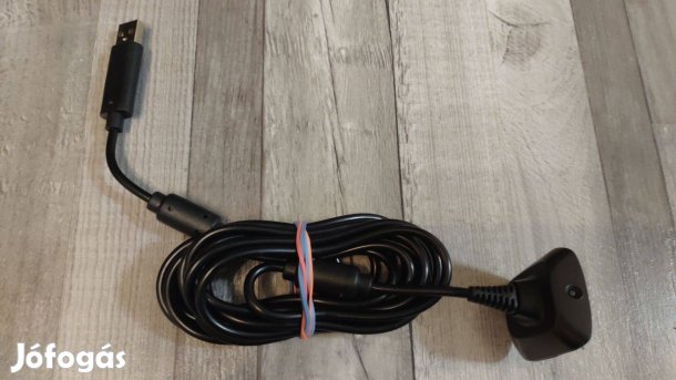 Xbox 360 : Kontroller USB Kábel Töltőkábel Fekete