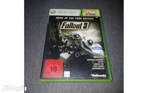 Xbox 360 fallout 3 game of the year edition eladó
